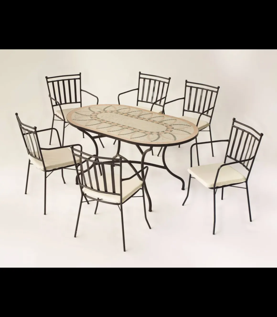 Pack de 2 sillones acero Shifa-3BR negro apilable con cojín 90 cm(alto) 54 cm(ancho)54 cm(fondo)