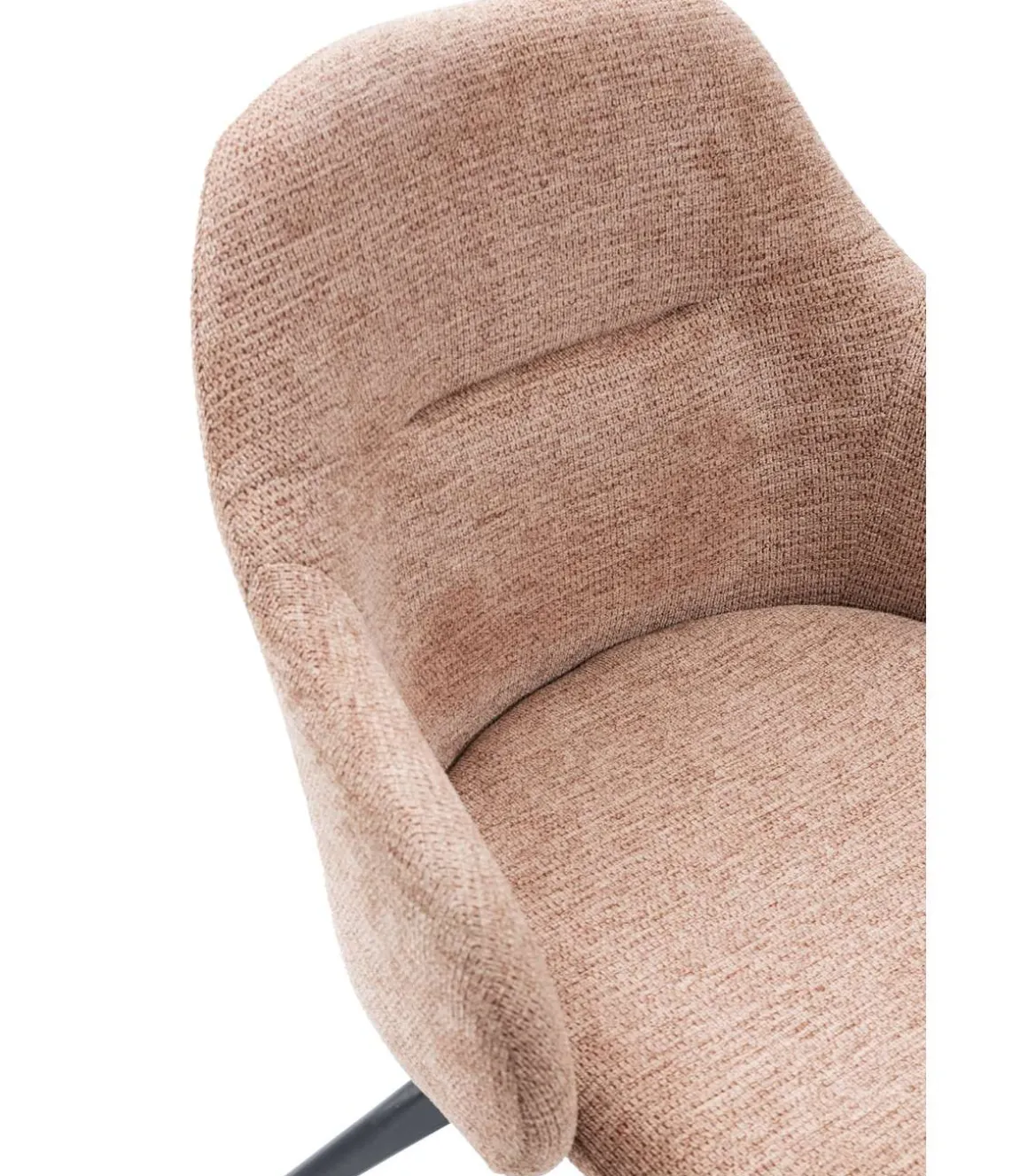 Pack de 2 sillones giratorias modelo Tamesis tapizado textil salmón, 84cm(alto) 56.5cm(ancho) 61cm(largo)