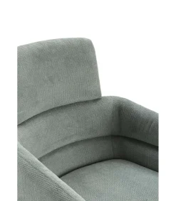 Pack de 2 sillones giratorios modelo Maggie tapizado textil turquesa, 93cm(alto) 58cm(ancho) 63cm(largo)