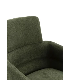 Pack de 2 sillones giratorios modelo Maggie tapizado textil verde, 93cm(alto) 58cm(ancho) 63cm(largo)