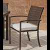 Pack de 4 sillones huitex Bahia apilables con cojines. 88 cm(alto) 55 cm(ancho)60 cm(fondo)