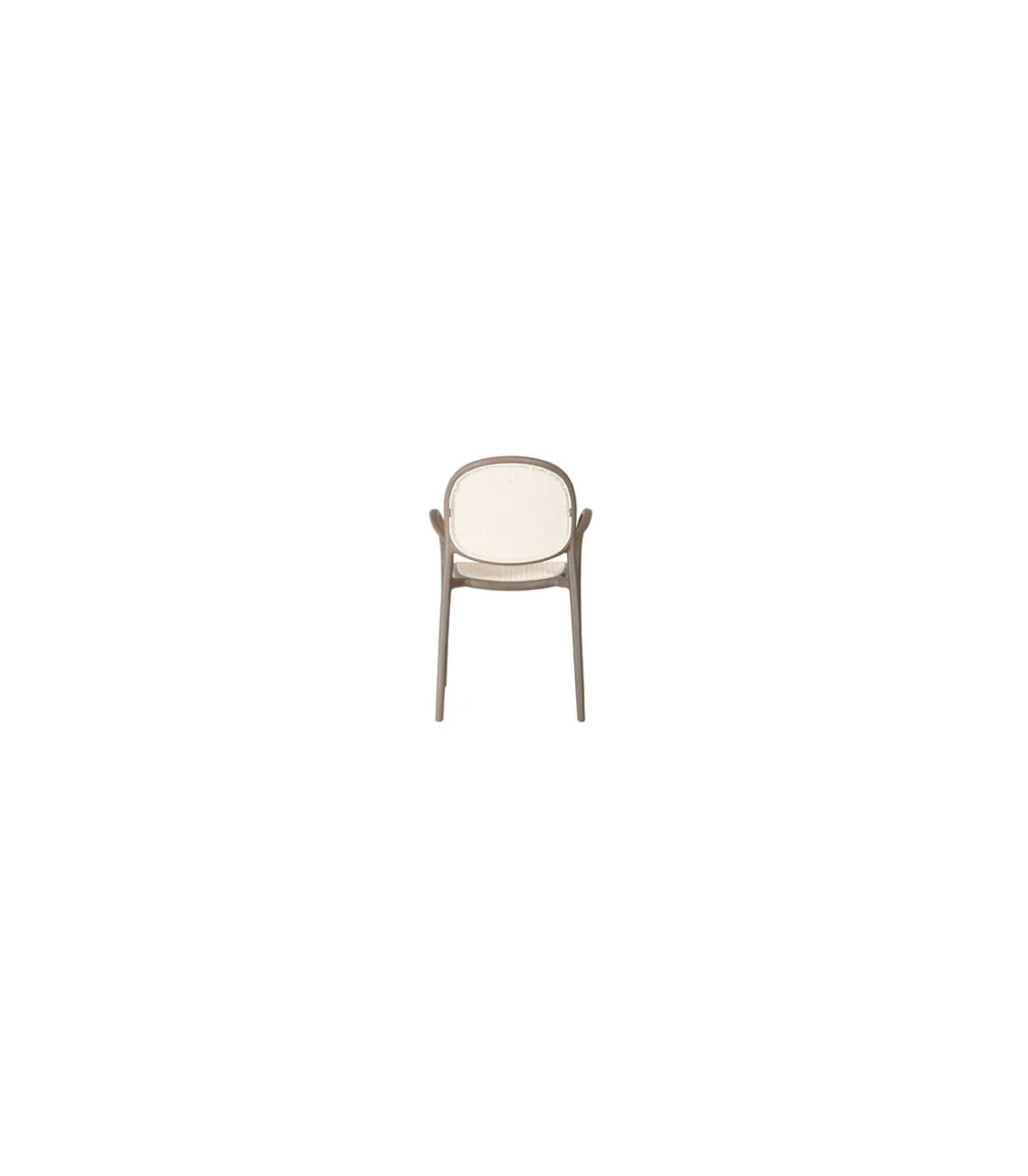 Pack de 4 sillones Masía para salón, cocina o terraza en topo, 85cm(alto) 48cm(ancho) 56cm(fondo).