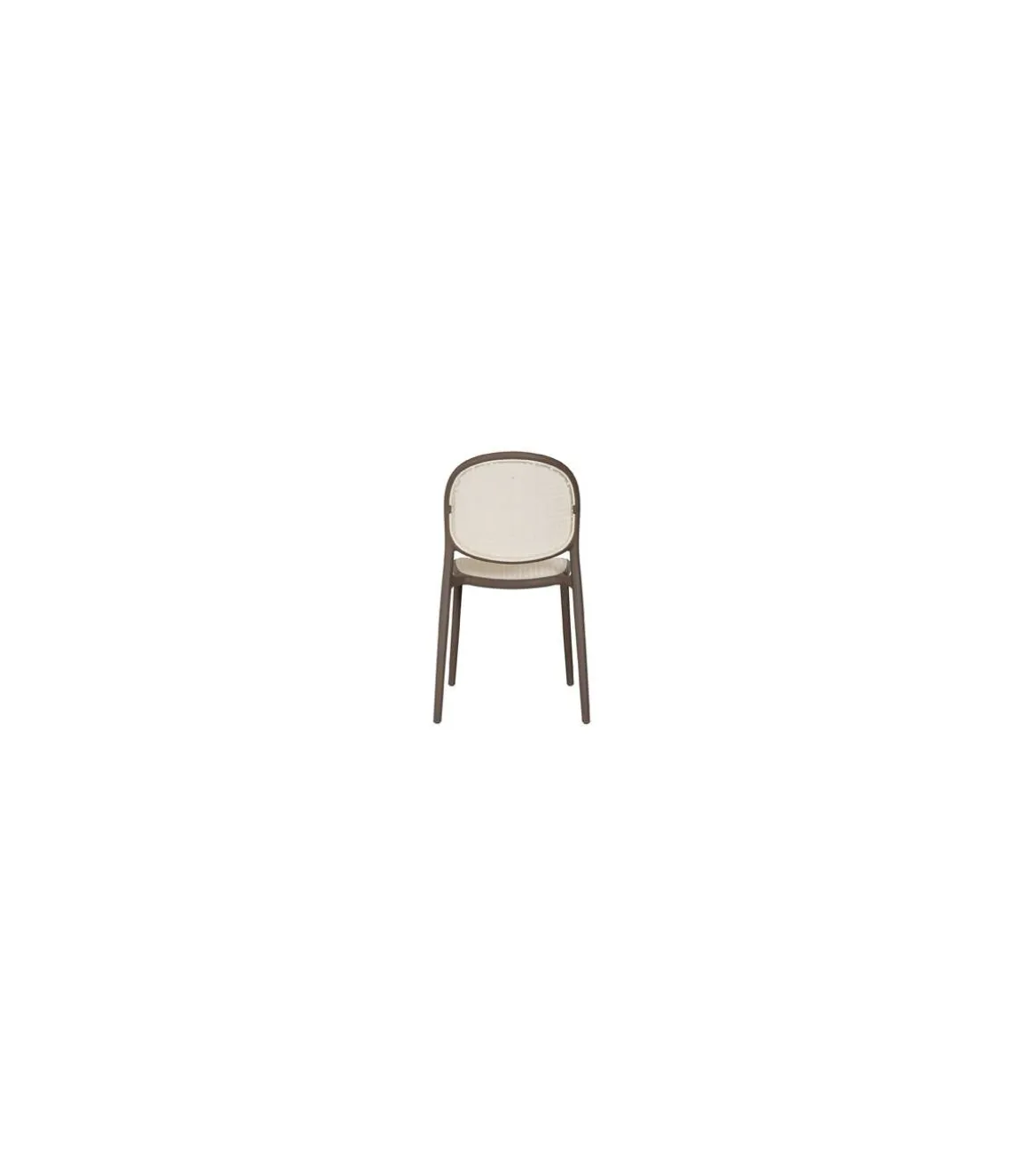 Pack de 4 sillones Masía para salón, cocina o terraza en topo, 85cm(alto) 48cm(ancho) 56cm(fondo).