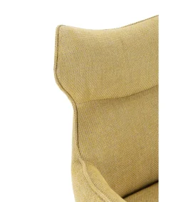 Pack de 2 sillones modelo Dimitri tapizado textil mostaza, 90cm(alto) 60cm(ancho) 65cm(largo)