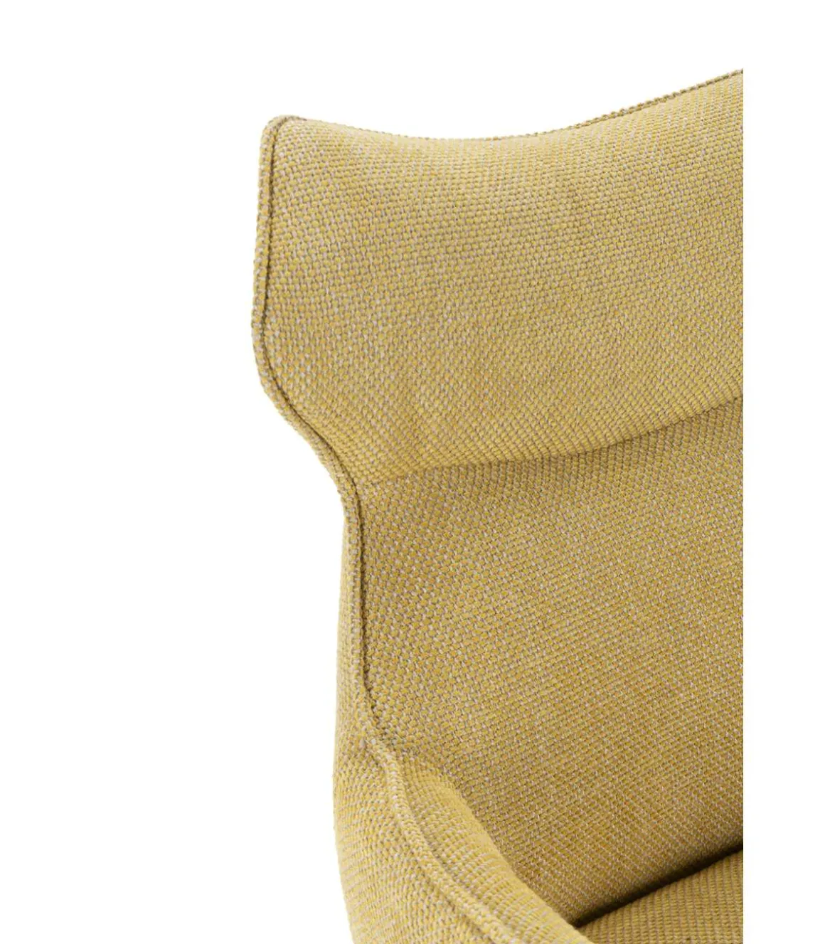 Pack de 2 sillones modelo Dimitri tapizado textil mostaza, 90cm(alto) 60cm(ancho) 65cm(largo)