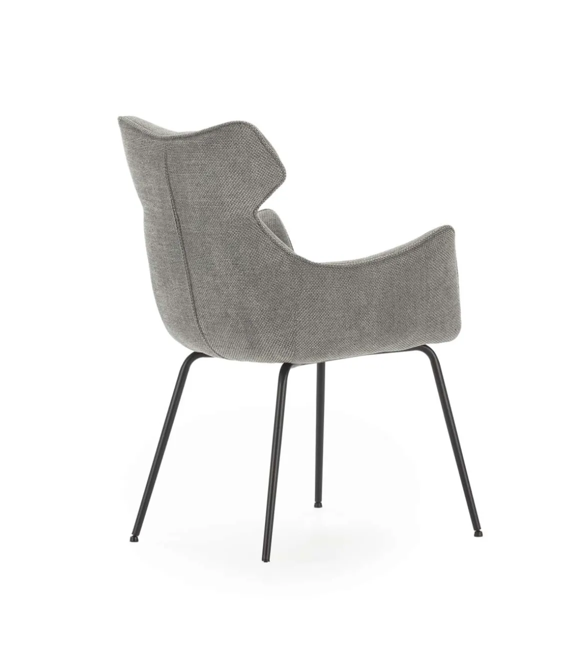 Pack de 2 sillones modelo Dimitri tapizado textil gris, 90cm(alto) 60cm(ancho) 65cm(largo)