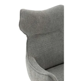 Pack de 2 sillones modelo Dimitri tapizado textil gris, 90cm(alto) 60cm(ancho) 65cm(largo)