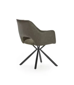 Pack de 2 sillones modelo Oliver tapizado textil verde, 81cm(alto) 60cm(ancho) 62cm(largo)