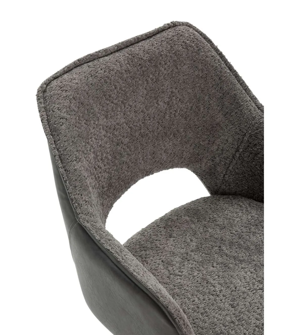 Pack de 2 sillones modelo Oliver tapizado textil gris, 81cm(alto) 60cm(ancho) 62cm(largo)