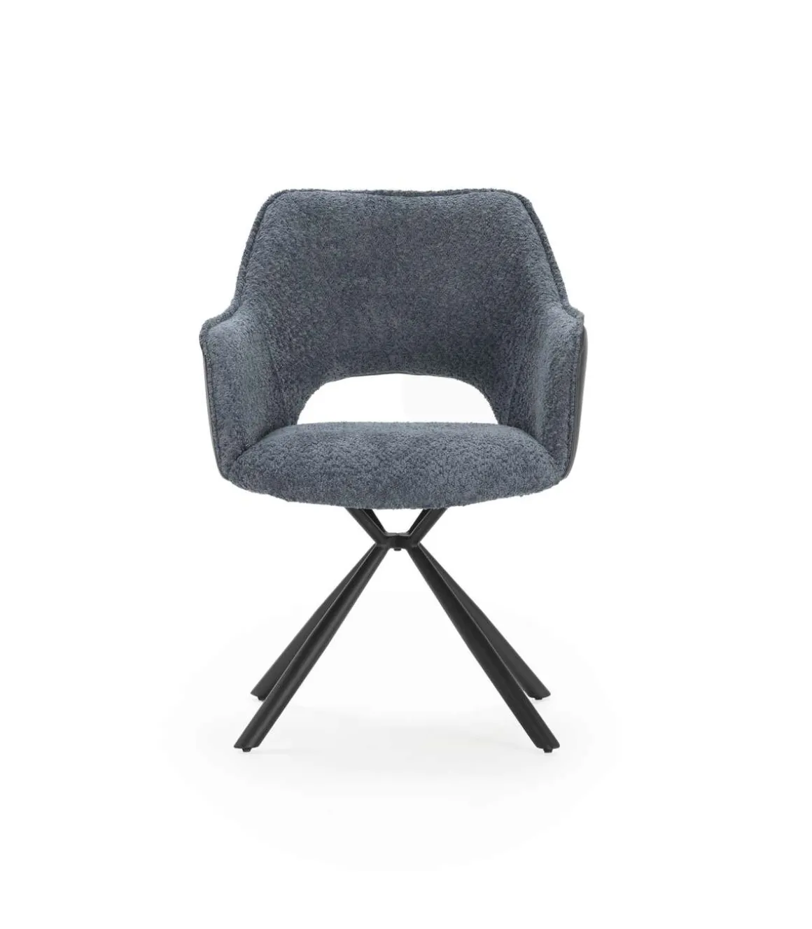 Pack de 2 sillones modelo Oliver tapizado textil azul, 81cm(alto) 60cm(ancho) 62cm(largo)