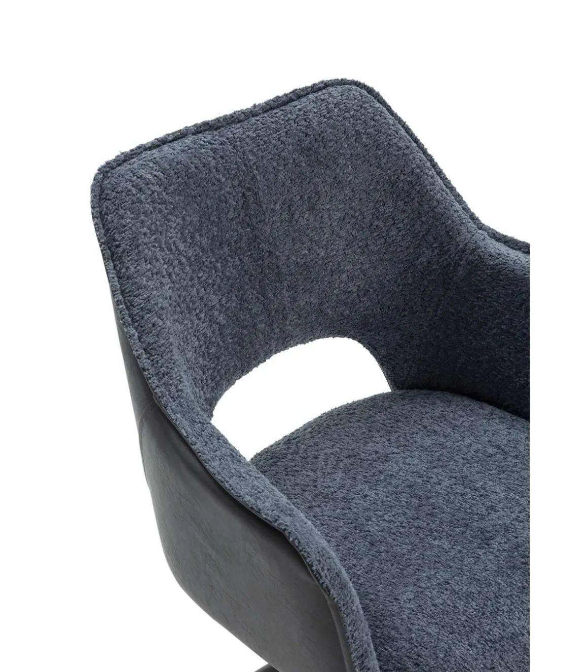 Pack de 2 sillones modelo Oliver tapizado textil azul, 81cm(alto) 60cm(ancho) 62cm(largo)