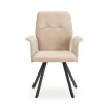 Pack de 2 sillones para comedor Marcos tapizado textil beige, 89cm(alto) 62cm(ancho) 60cm(fondo)