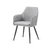 Pack de 2 sillones Víctor tapizado gris, 85 cm(alto)58 cm(ancho)55 cm(largo)