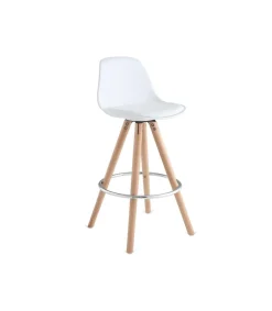 Pack de 2 taburetes Buñuel en blanco. 96 cm(alto)30 cm(ancho)40 cm(fondo)