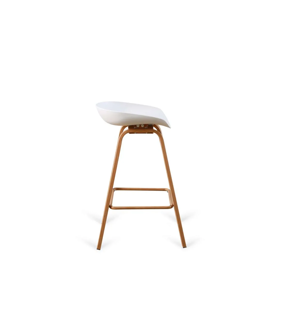 Pack de 2 taburetes Goya en blanco. 78cm(alto) 42cm(ancho) 51cm(fondo)
