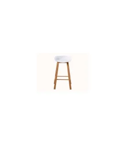 Pack de 2 taburetes Goya en blanco. 78cm(alto) 42cm(ancho) 51cm(fondo)