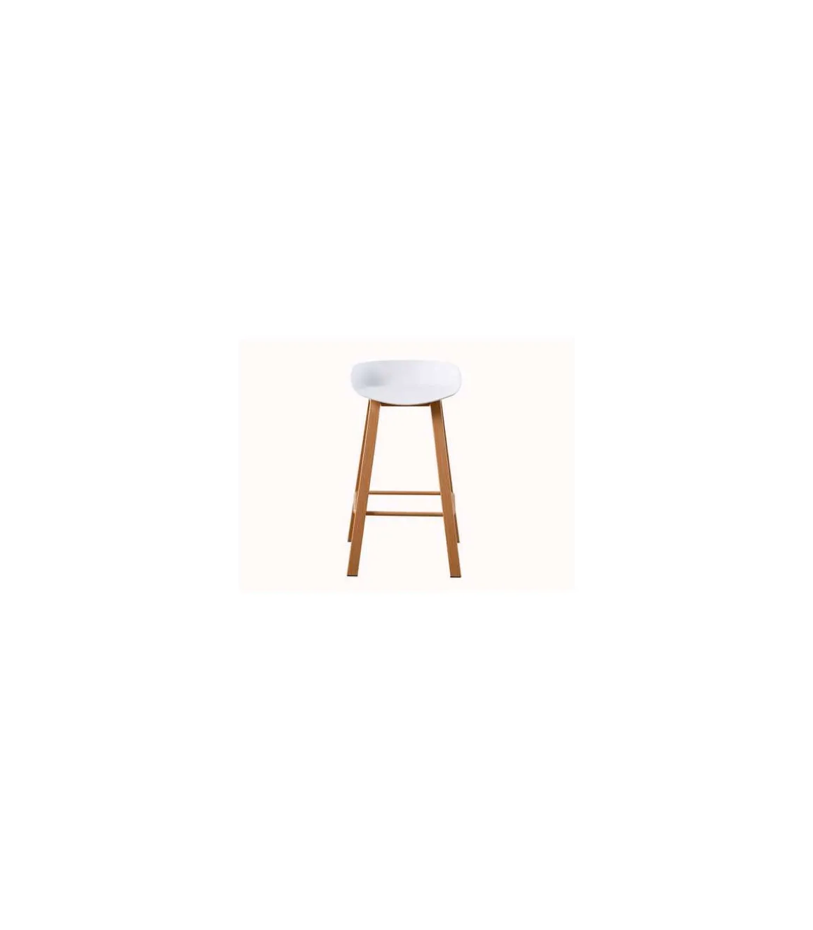 Pack de 2 taburetes Goya en blanco. 78cm(alto) 42cm(ancho) 51cm(fondo)