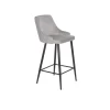 Pack de 4 taburetes Imperial gris, 84 cm (alto) 45 cm (ancho) 40 cm (fondo)