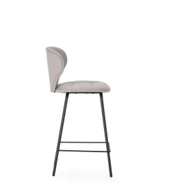 Pack de 2 taburetes modelo Fauna tapizado en polipiel beige, 94cm(alto) 45cm(ancho) 52cm (largo)
