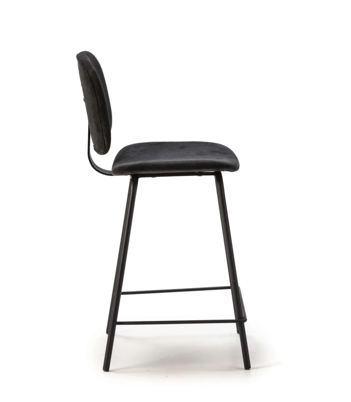 Pack de 2 taburetes modelo MARIO acabado negro, 65/98cm(alto) 50cm(ancho) 44cm (largo)