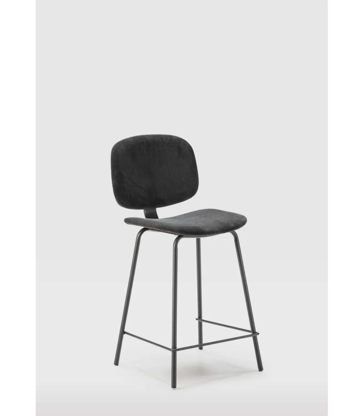 Pack de 2 taburetes modelo MARIO acabado negro, 65/98cm(alto) 50cm(ancho) 44cm (largo)