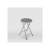 Pack de 10 taburetes Palma en polipiel gris, 30 x 30 x 45 cm (largo x ancho x alto)
