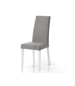 Pack 4 sillas Loja en madera de haya color blanco. 100 cm(alto), 43 cm(ancho), 44 cm(fondo)