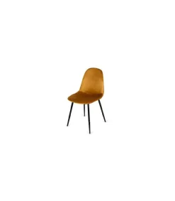 Pack 4 sillas modelo Córdoba tapizado Velvet Tela Dorado 43 cm(ancho) 86 cm(altura) 55 cm(fondo)