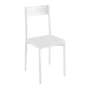 Pack 4 sillas para comedor acabado blanco, 86 cm(alto)39 cm(ancho)45 cm(largo)