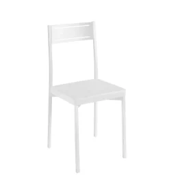 Pack 4 sillas para comedor acabado blanco, 86 cm(alto)39 cm(ancho)45 cm(largo)