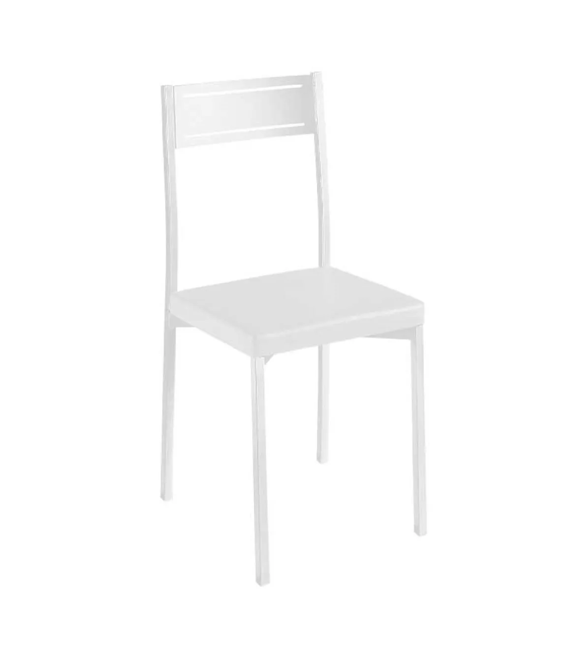 Pack 4 sillas para comedor acabado blanco, 86 cm(alto)39 cm(ancho)45 cm(largo)