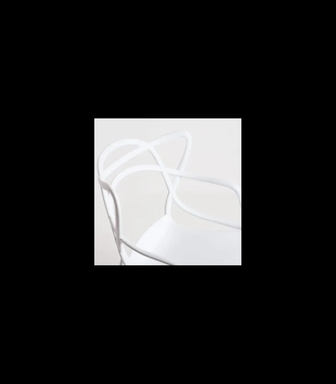 Pack 4 sillas polipropileno Concha color blanco, 51.5 cm(ancho ) 82.5 cm(altura) 57 cm(fondo)