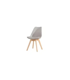 Pack 4 sillas Super Dereck en polipiel color gris. 42 cm(ancho) 81 cm(altura) 46 cm(fondo)