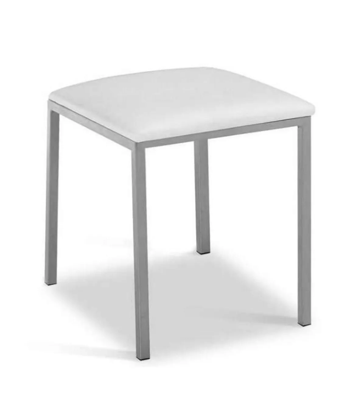 Pack 4 taburetes de cocina o comedor acabado blanco, 40 cm(alto)33 cm(ancho)33 cm(largo)
