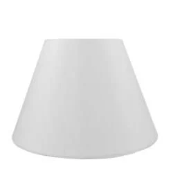 Pantalla cono acabado hilo blanco 23 cm (alto) 40 cm (ancho).
