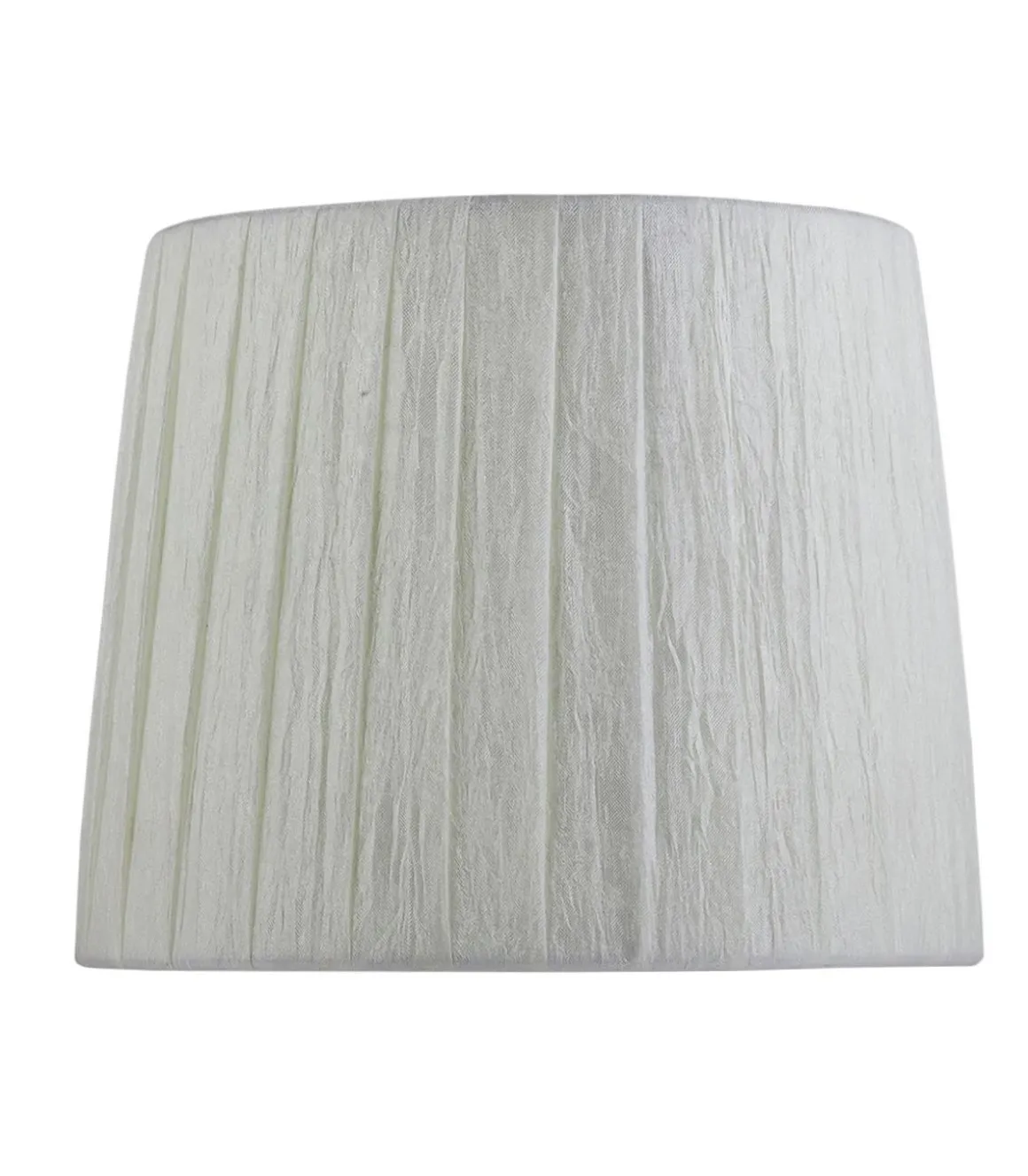Pantalla cono rugosa cogida superior acabado beige 20 cm (alto) 40 cm (ancho).