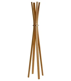 Perchero mod. 455 acabado lacado cerezo, 182cm(alto) 42cm(ancho) 42cm(largo)