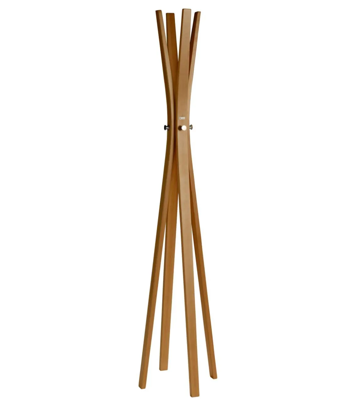 Perchero mod. 455 acabado lacado cerezo, 182cm(alto) 42cm(ancho) 42cm(largo)
