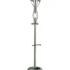 Perchero mod. 425 con paragüero herrajes cromo satinado lacado verde, 184 cm(alto)37 cm(ancho)37 cm(largo)