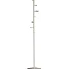 Perchero moderno mod. 401 herrajes cromo satinado lacado visón, 185 cm(alto)35 cm(ancho)35 cm(largo)