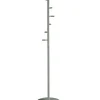 Perchero moderno mod. 401 herrajes cromo satinado lacado verde, 185 cm(alto)35 cm(ancho)35 cm(largo)