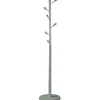Perchero moderno mod. 413 herrajes en cromo satinado lacado verde, 190 cm(alto)37 cm(ancho)37 cm(largo)
