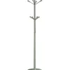 Perchero moderno mod. 414 herrajes cromo satinado lacado verde, 180 cm(alto)37 cm(ancho)37 cm(largo)