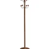 Perchero mod. 406 herrajes cromo satinado lacado nogal, 170 cm(alto)35 cm(ancho)35 cm(largo)
