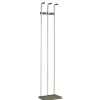 Perchero mod. 465 herrajes en cromo satinado lacado moka, 182 cm(alto)34 cm(ancho)20 cm(largo)