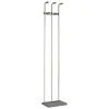 Perchero mod. 465 herrajes en cromo satinado lacado gris, 182 cm(alto)34 cm(ancho)20 cm(largo)