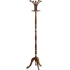 Perchero mod. 442 herrajes en cromo satinado lacado nogal, 175 cm(alto)44 cm(ancho)38 cm(largo)