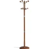 Perchero mod. 420 herrajes en cromo satinado lacado mogano, 180 cm(alto)37 cm(ancho)37 cm(largo)