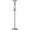 Perchero mod. 424 herrajes en cromo satinado lacado verde, 184 cm(alto)37 cm(ancho)37 cm(largo)