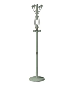 Perchero mod. 424 herrajes en cromo satinado lacado verde, 184 cm(alto)37 cm(ancho)37 cm(largo)